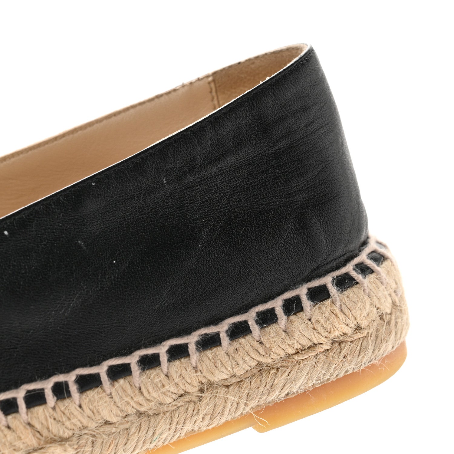 Chanel Lambskin CC Espadrilles 37 Black 9 of 14