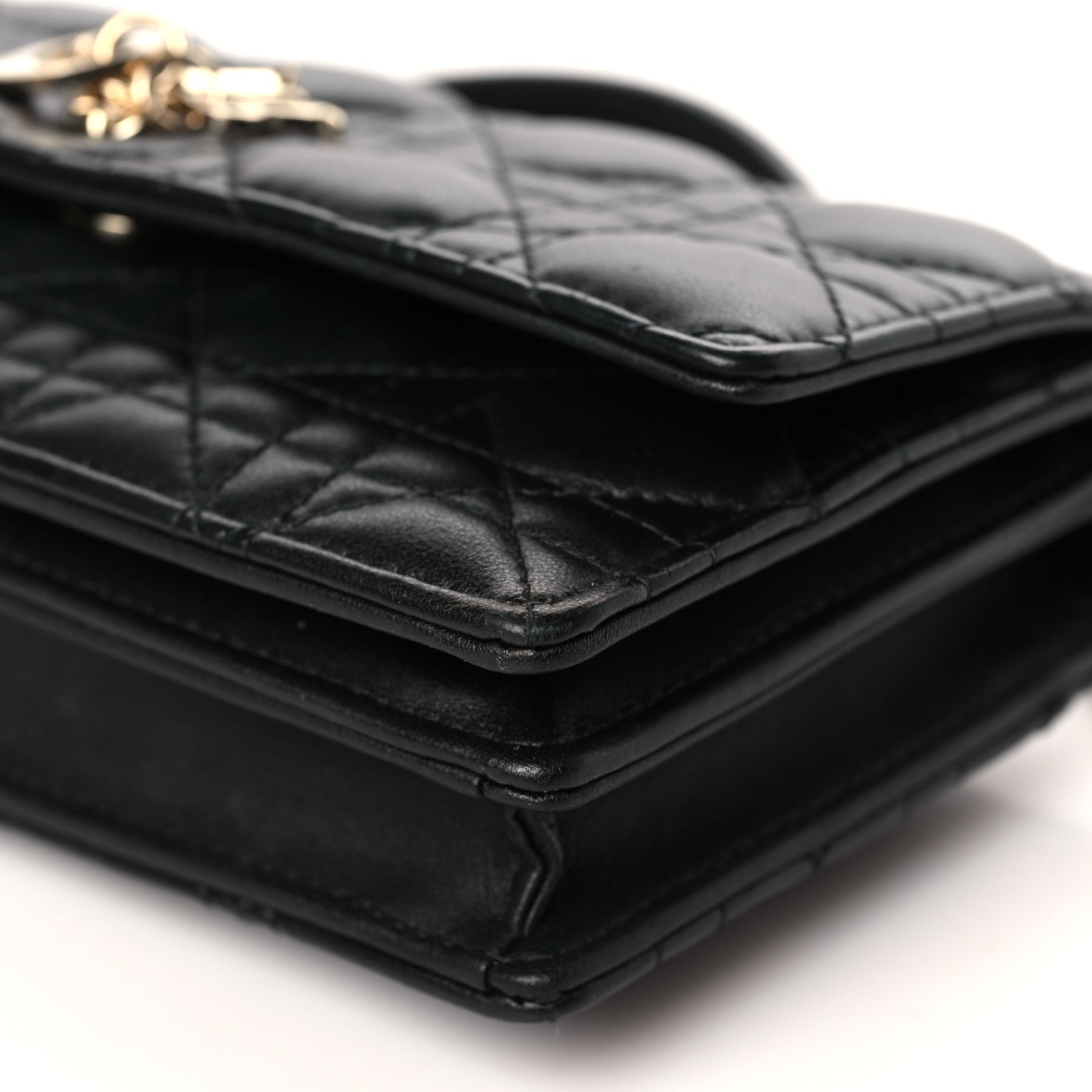 Christian Dior Lambskin Cannage Mini My Dior Bag Black 9 of 9