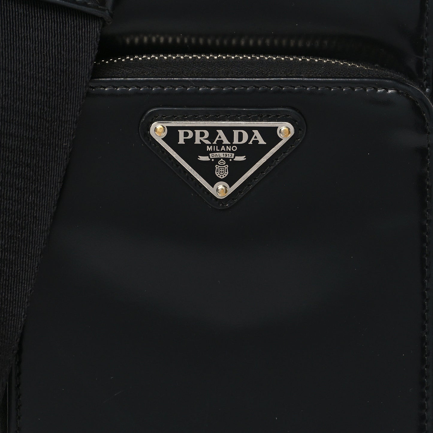 Spazzolato Smartphone Case Crossbody Black