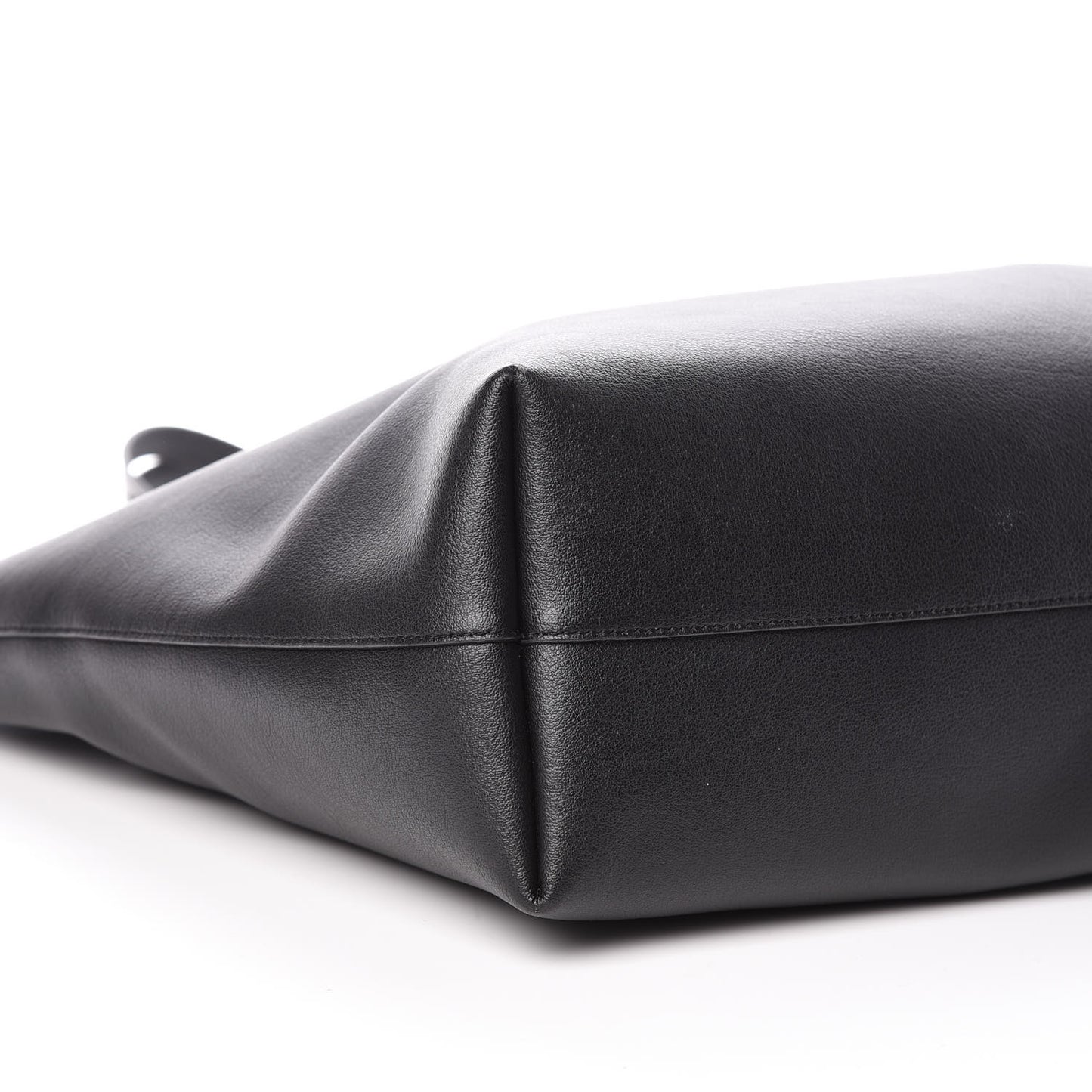 Calfskin Large Shopping Tote Black