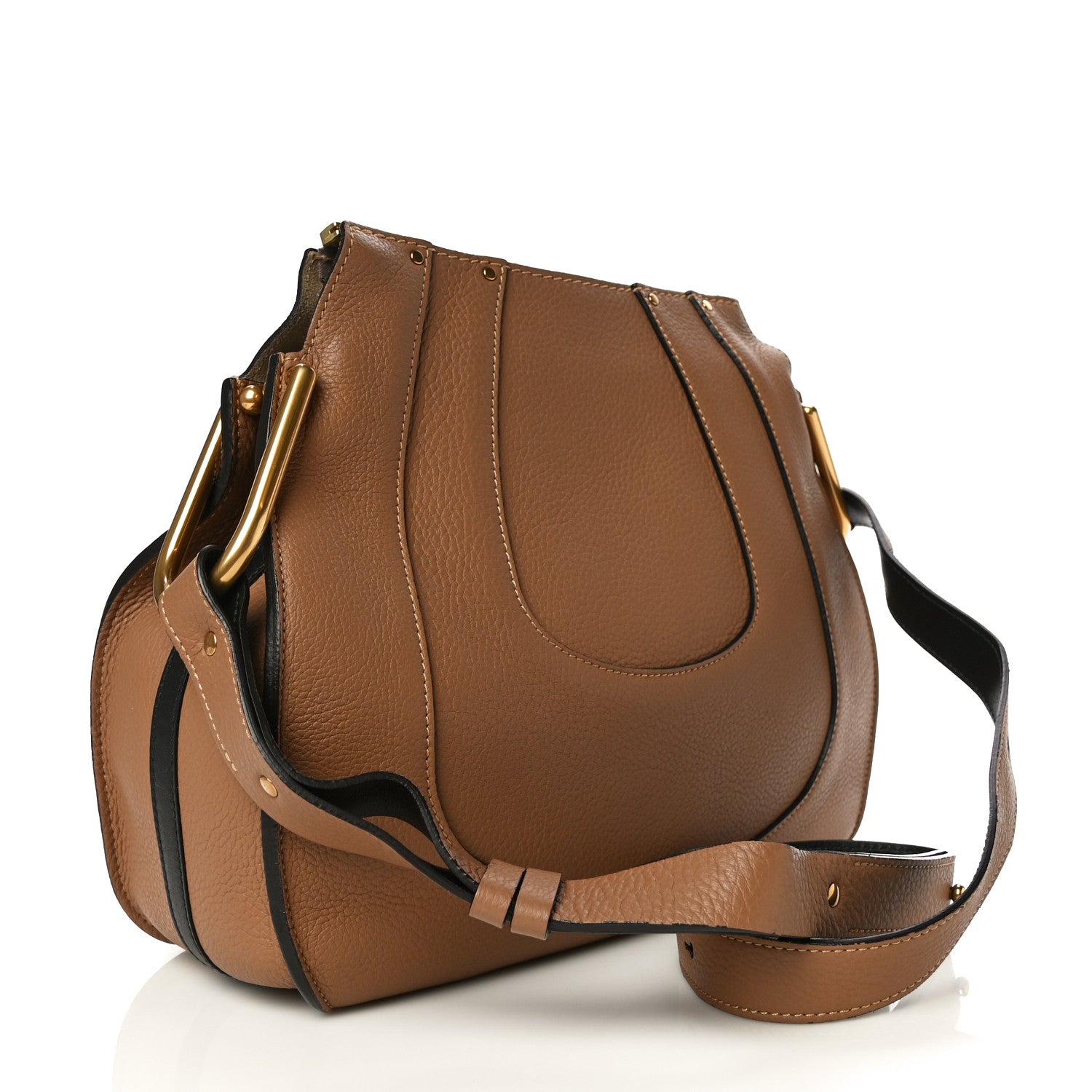Chloe Grained Calfskin Small Hayley Hobo Nut 3 of 9