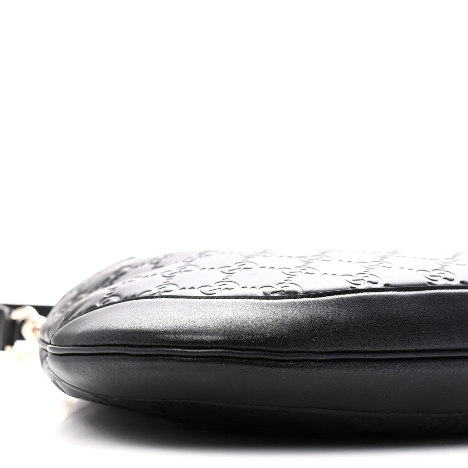 Gucci GG Calfskin Embossed B Medium Shoulder Bag Arabella Black 9 of 10