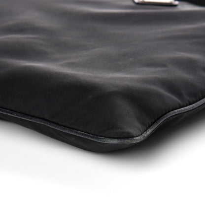 Prada Nylon Flat Messenger Bag Black 6 of 9