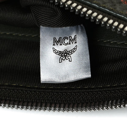 MCM Visetos Stark Wristlet Pouch Winter Moss 7 of 10