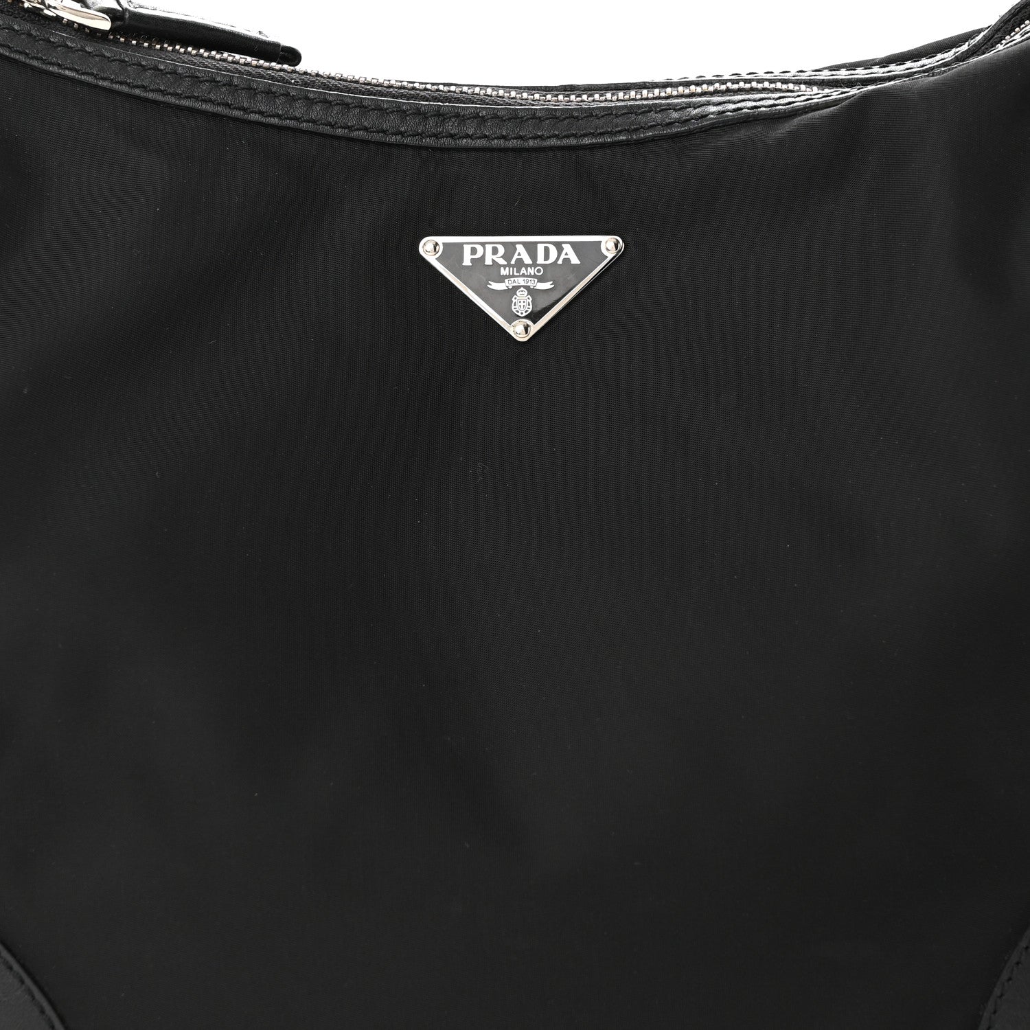 Prada Tessuto Nylon Hobo Black 7 of 13