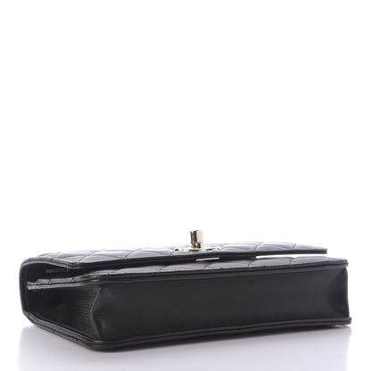 Chanel Lambskin Quilted Trendy CC Wallet On Chain WOC Black 4 of 10