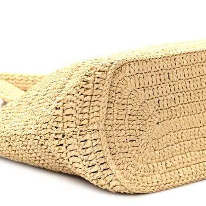 Saint Laurent Raffia Rive Gauche Tote Natural 9 of 10