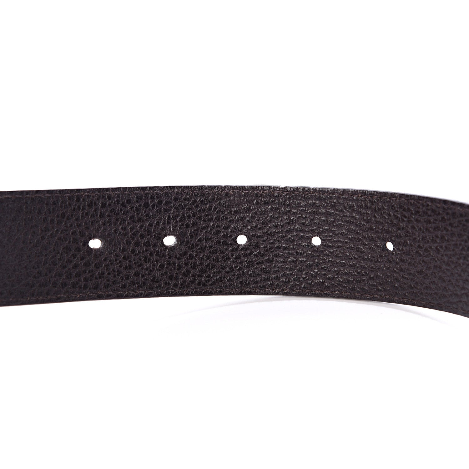 Gucci Calfskin Double G Reversible 37mm Belt 105 42 Black Cocoa 5 of 8