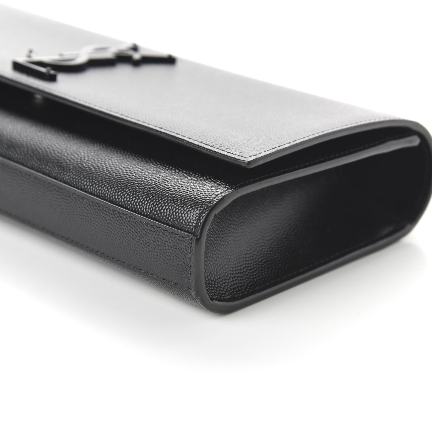 Saint Laurent Grain De Poudre Monogram Cassandre Clutch Black 7 of 9