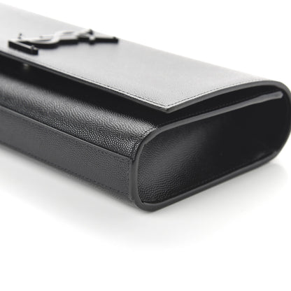 Saint Laurent Grain De Poudre Monogram Cassandre Clutch Black 7 of 9