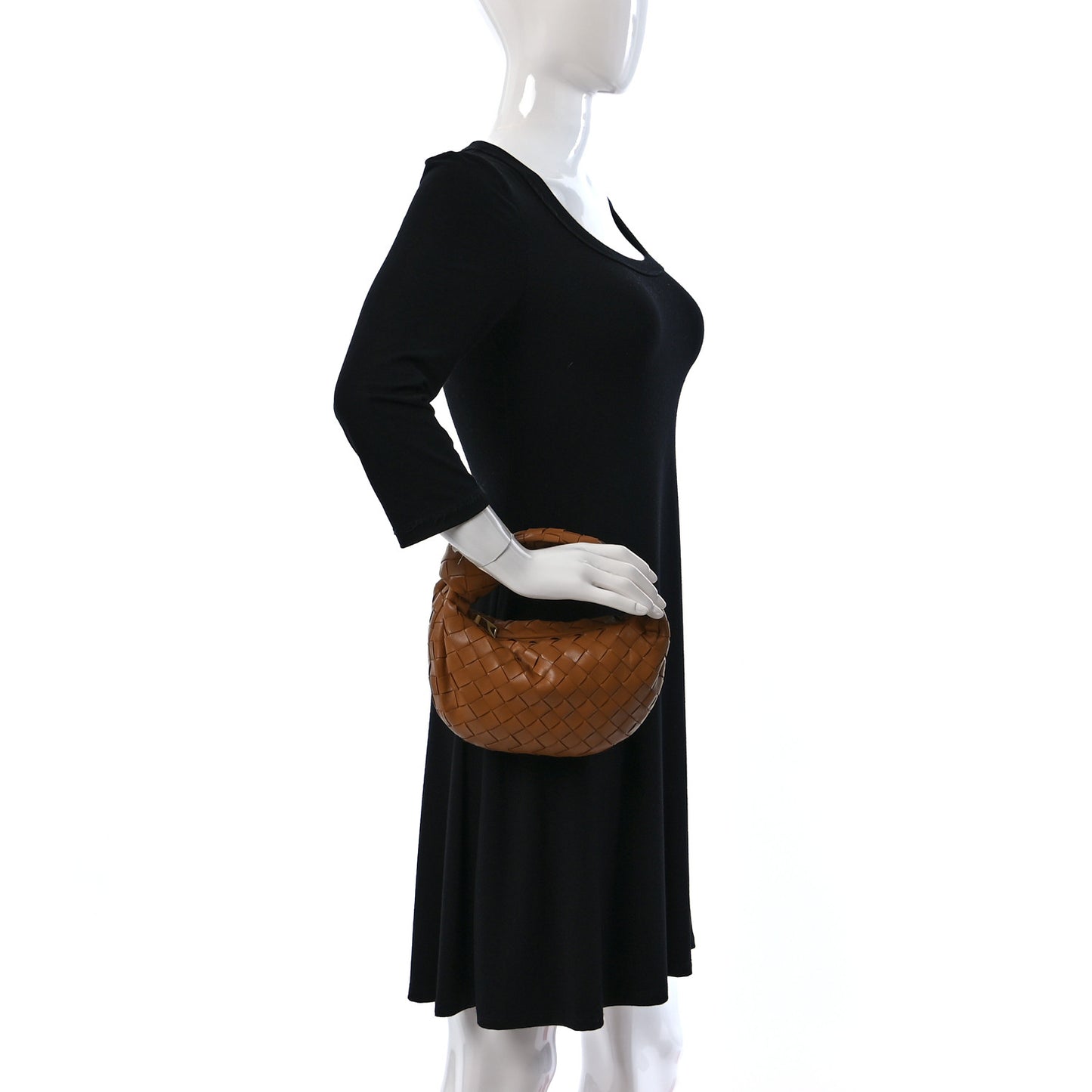 Nappa Intrecciato Mini Jodie Caramel
