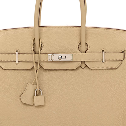 Hermes Taurillon Clemence Birkin 35 Parchemin 8 of 13