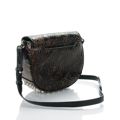 Alexander Wang Cracked Calfskin Lia Sling Black Silver Hardware 3 of 7