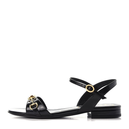 Gucci Patent GG Flat Sandals 35 Black 1 of 12