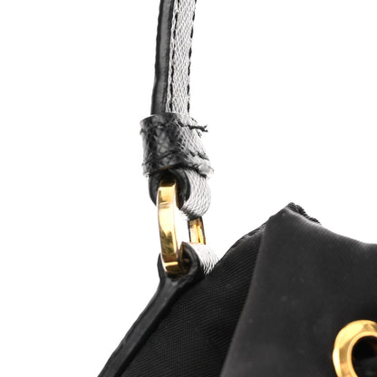 Prada Re-Nylon Duet Drawstring Shoulder Bag Black 8 of 10