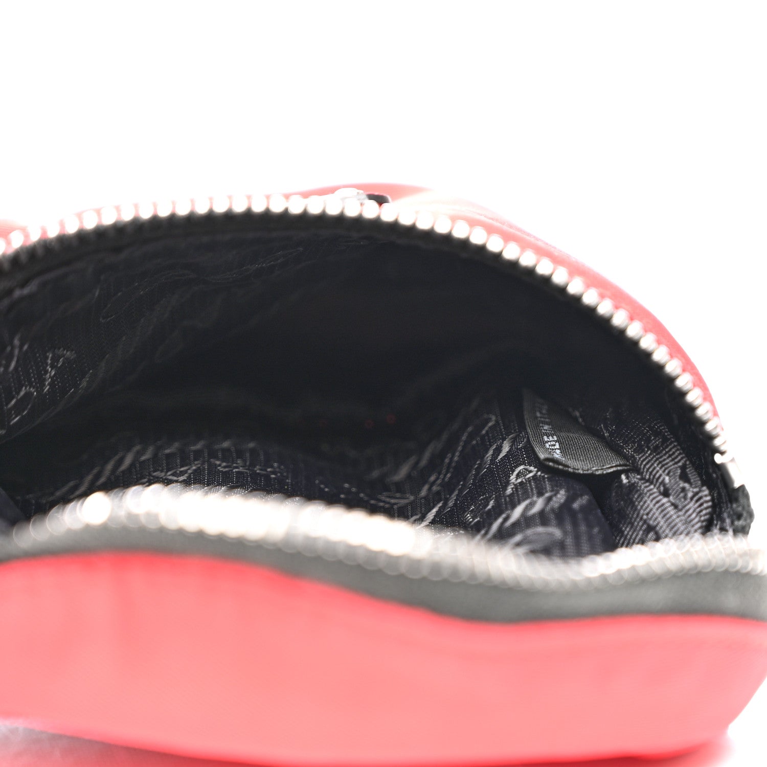 Prada Tessuto Nylon Wrist Pouch Rosso 5 of 7