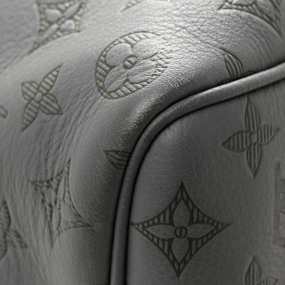 Louis Vuitton Calfskin Monogram Shadow Keepall Bandouliere 50 Anthracite gray 9 of 12