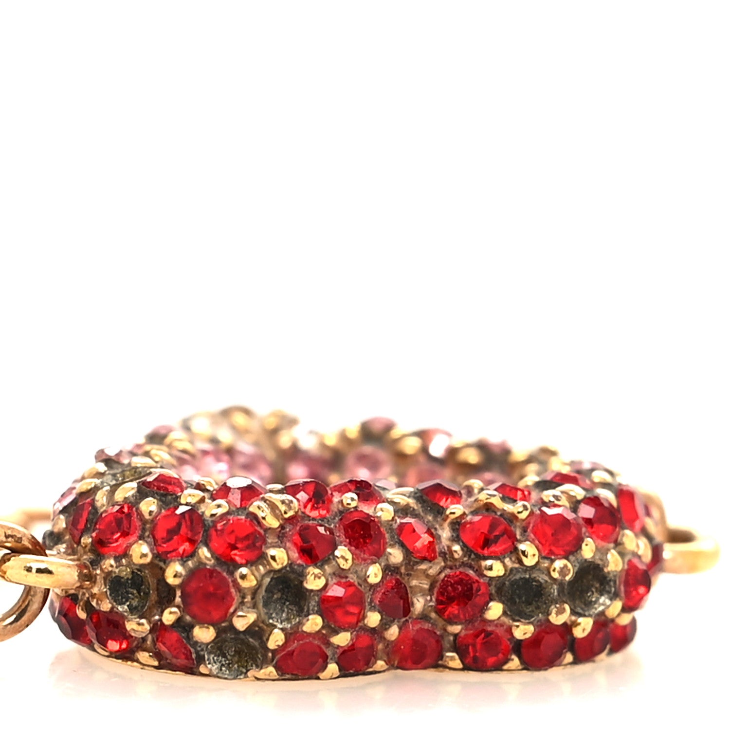 Louis Vuitton Swarovski LV and V Heart Strass Bracelet Rose Gold 9 of 9