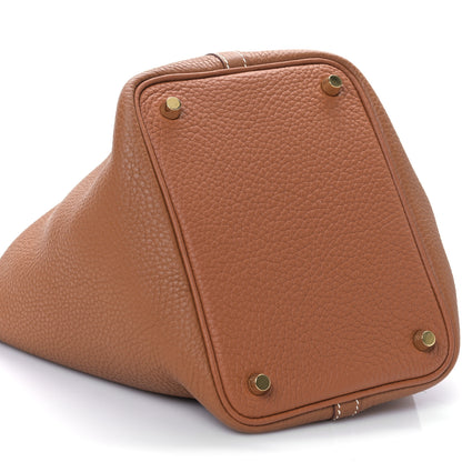 Hermes Taurillon Clemence Picotin Lock 18 PM Gold 8 of 10