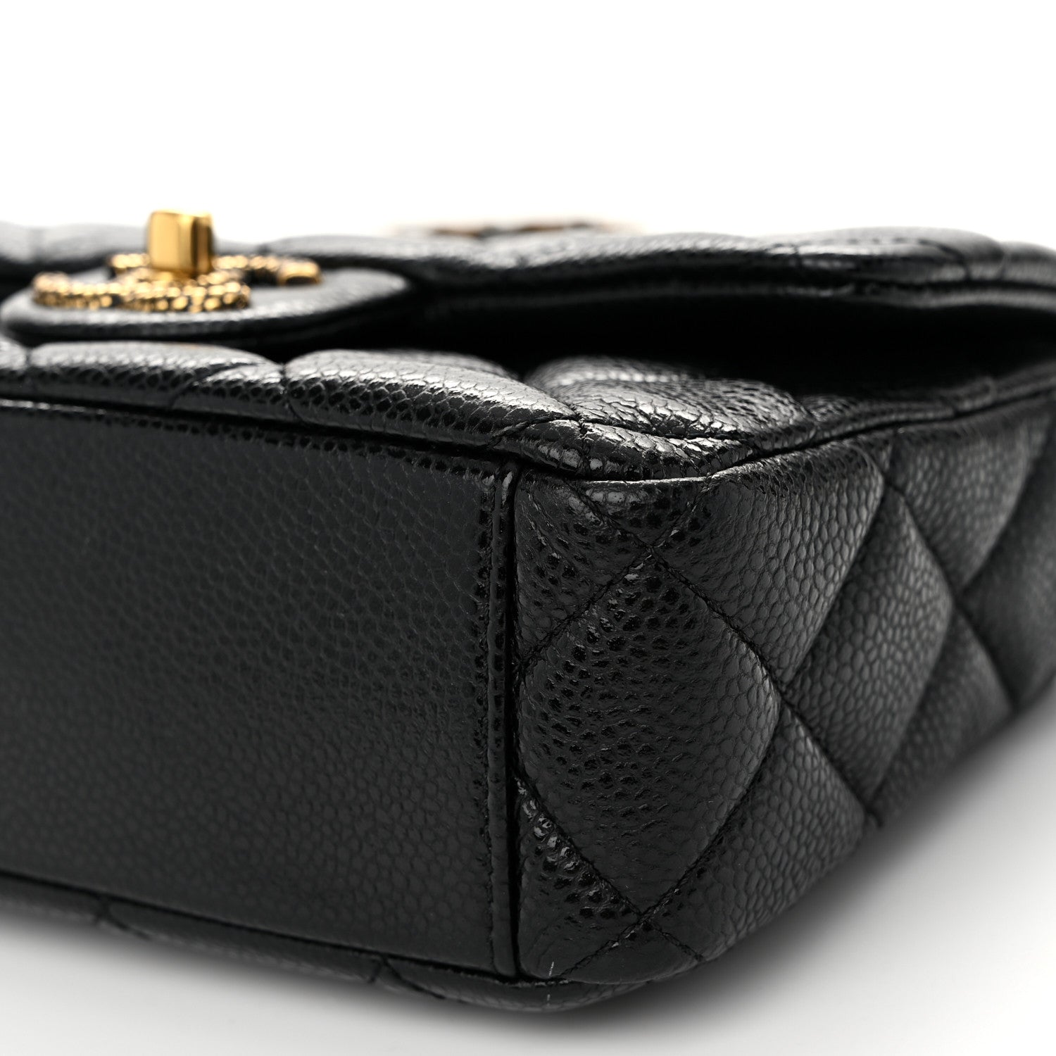 Chanel Grained Lambskin Quilted Mini Flap Black 10 of 11