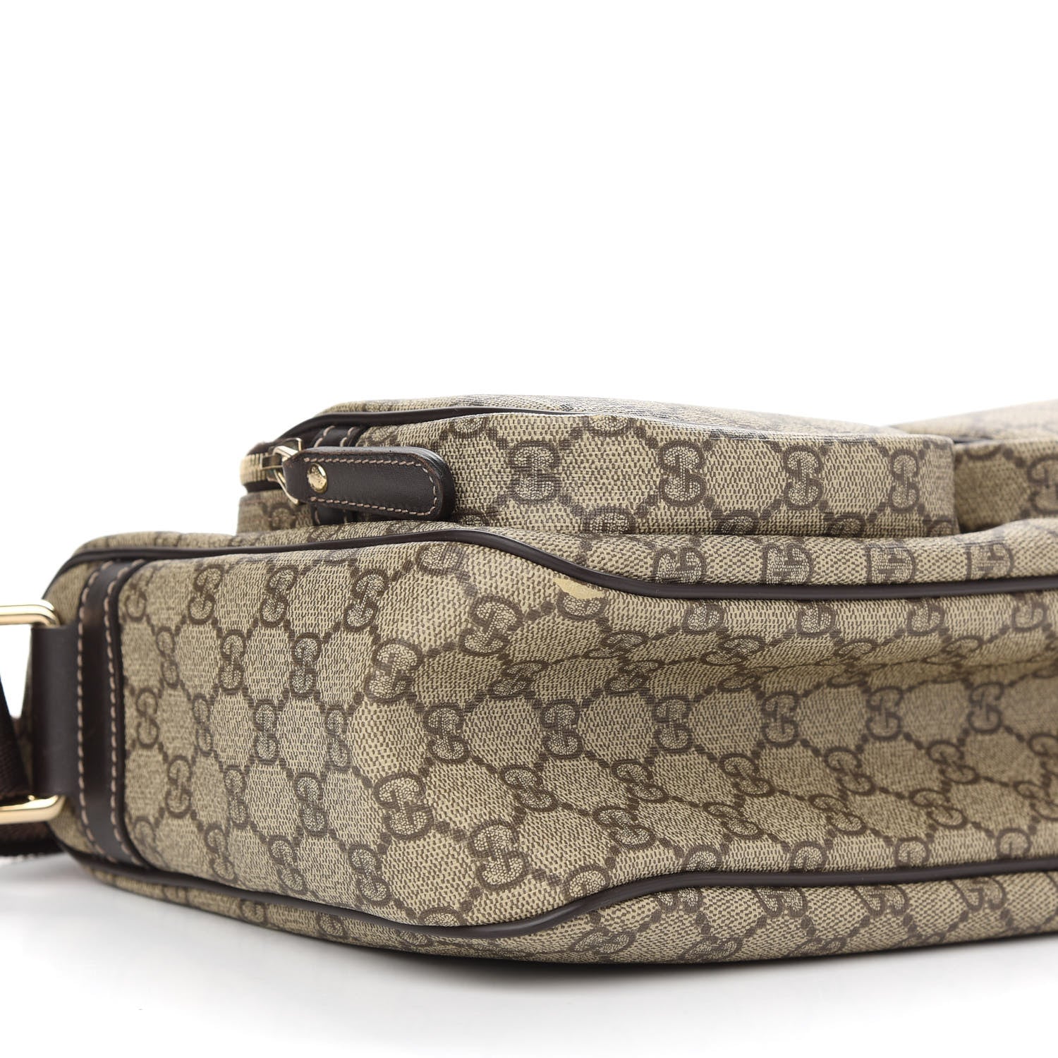 Gucci GG Plus Monogram Front Pocket Messenger Dark Brown 8 of 9