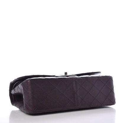 Chanel Caviar Quilted Jumbo Double Flap Dark Purple 5 of 9