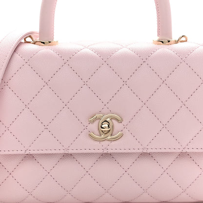 Chanel Caviar Quilted Mini Coco Handle Flap Light Pink 7 of 9