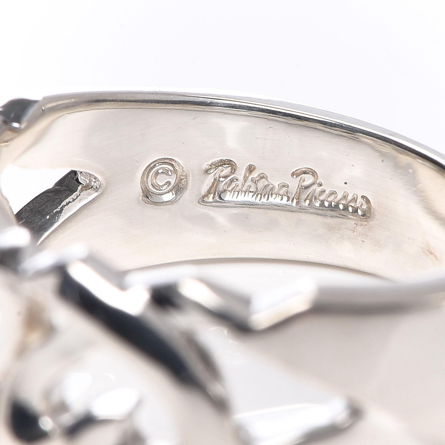 Tiffany Sterling Silver Paloma Picasso Loving Heart Ring 52 6 5 of 6