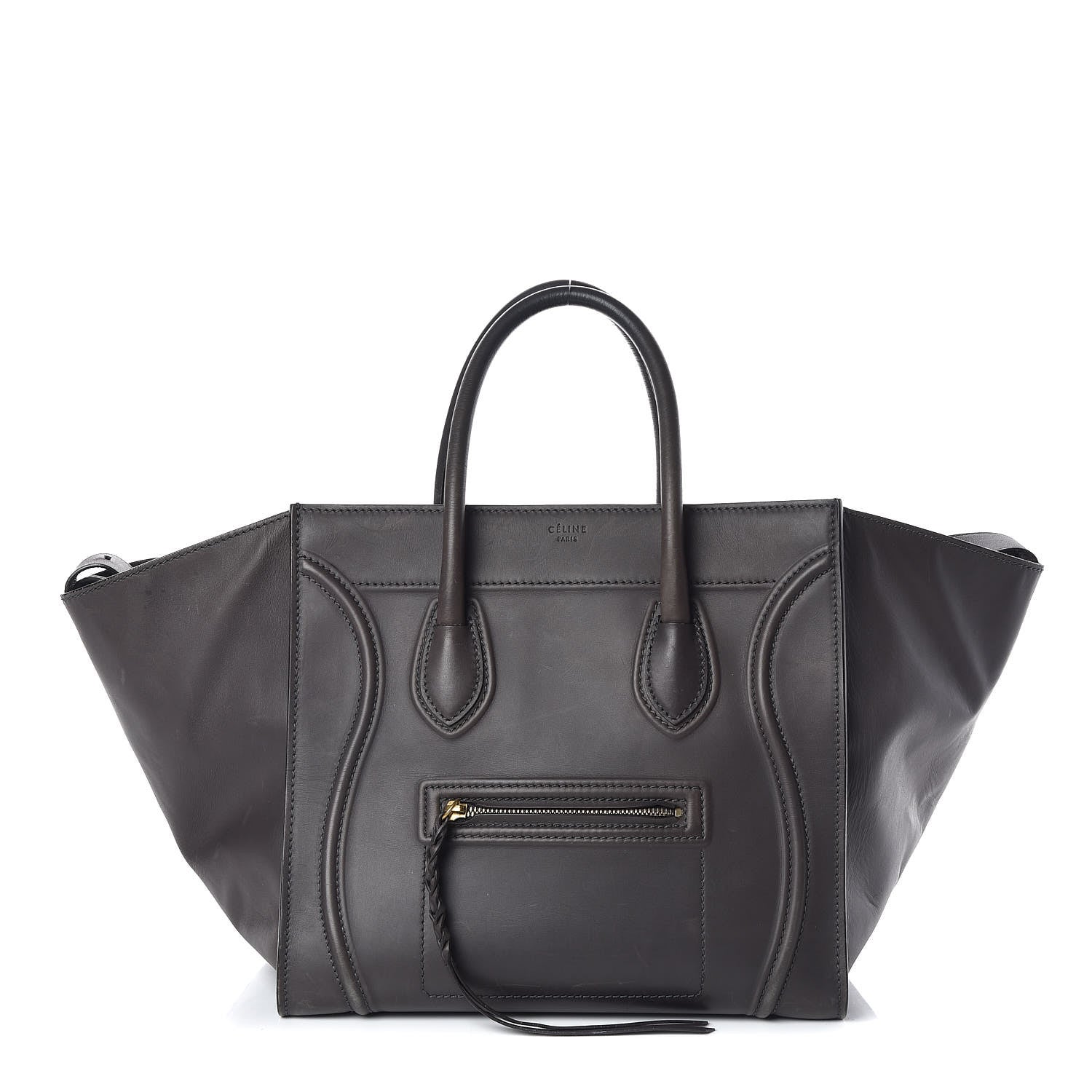 Celine Smooth Calfskin Medium Phantom Luggage Grey 1 of 11