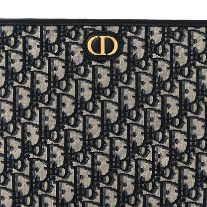 Christian Dior Oblique 30 Montaigne Pouch Blue 7 of 10