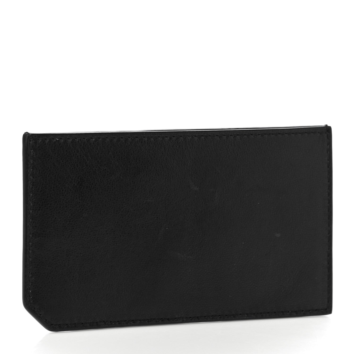 Saint Laurent Calfskin 5 Fragments Zip Pouch Card Holder Black 3 of 12