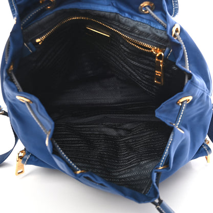 Prada Tessuto Nylon Saffiano Vela Backpack Bleuette 4 of 8