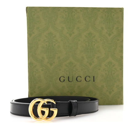 Gucci Calfskin Double G 20mm Belt 75 30 Black 6 of 6