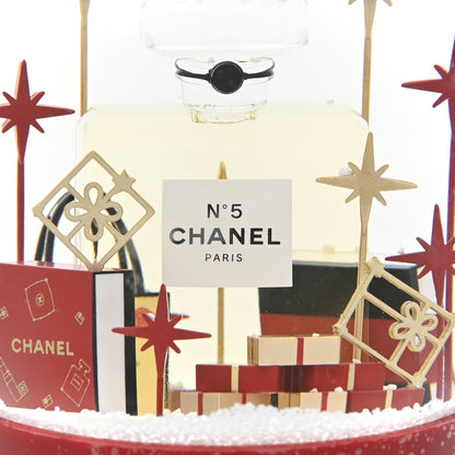 Chanel Glass N°5 Perfume Bottle Snow Globe Red 5 of 6