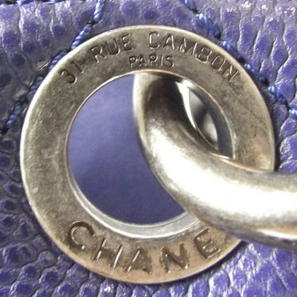 Chanel Caviar Grand Shopping Tote GST XL Blue 8 of 14
