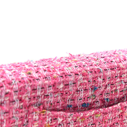 Chanel Tweed Quilted Wallet On Chain WOC Pink Blue White 11 of 11