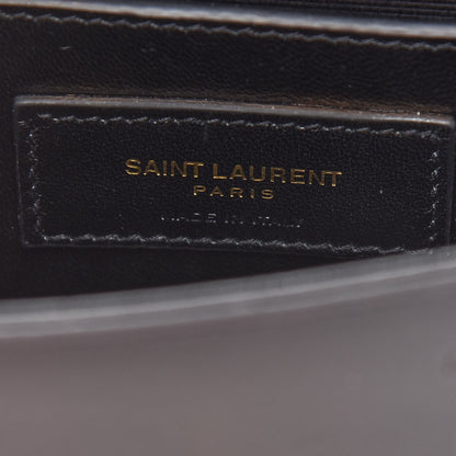 Saint Laurent Calfskin Small Monogram Kate Tassel Heart Satchel Black Rouge 6 of 8