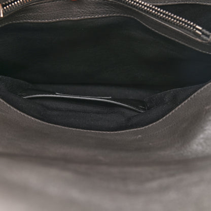 Saint Laurent Sheepskin Matelasse Chevron Monogram Large College Satchel Dark Anthracite 6 of 15