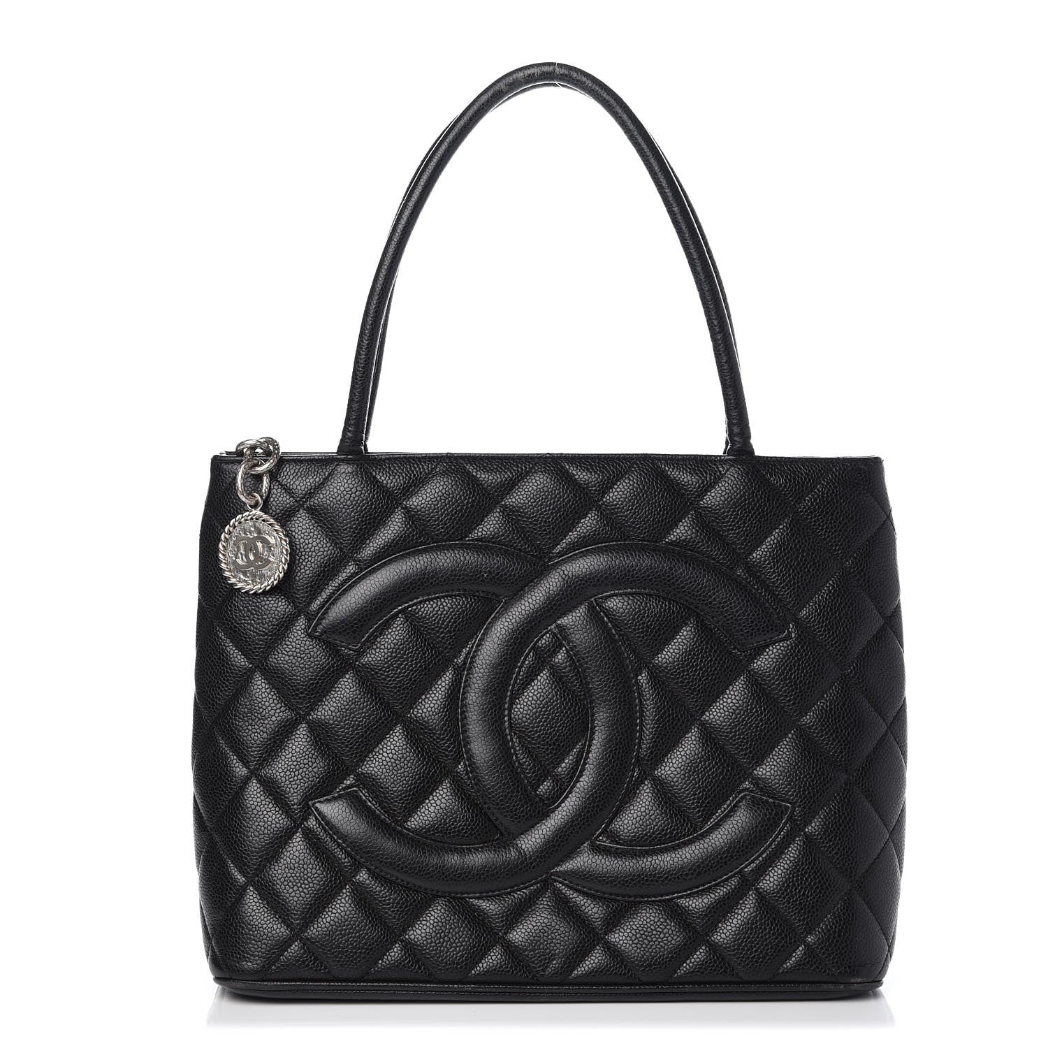 Chanel Caviar Quilted Medallion Tote Black 1 of 13