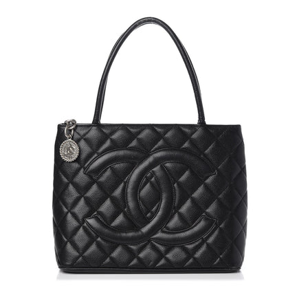 Chanel Caviar Quilted Medallion Tote Black 1 of 13