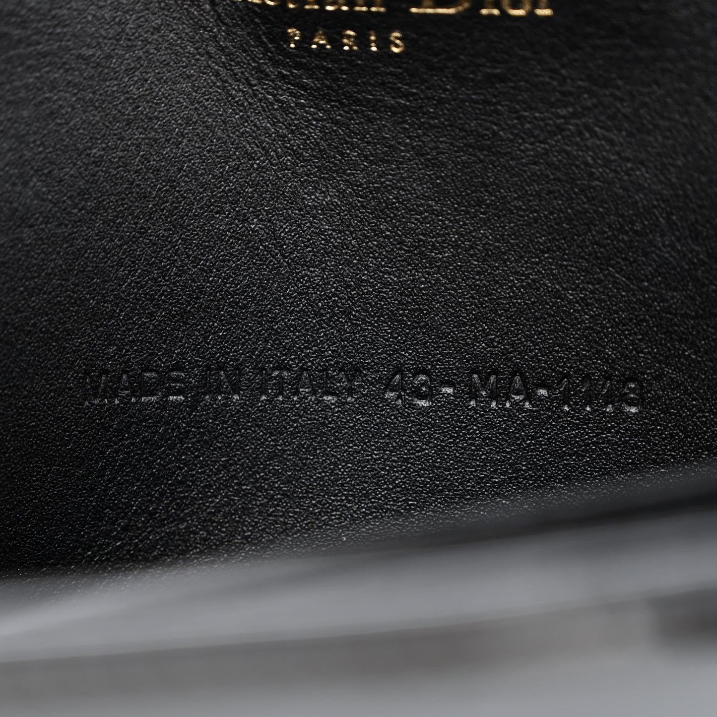 Patent Cannage Lady Dior Pouch Black