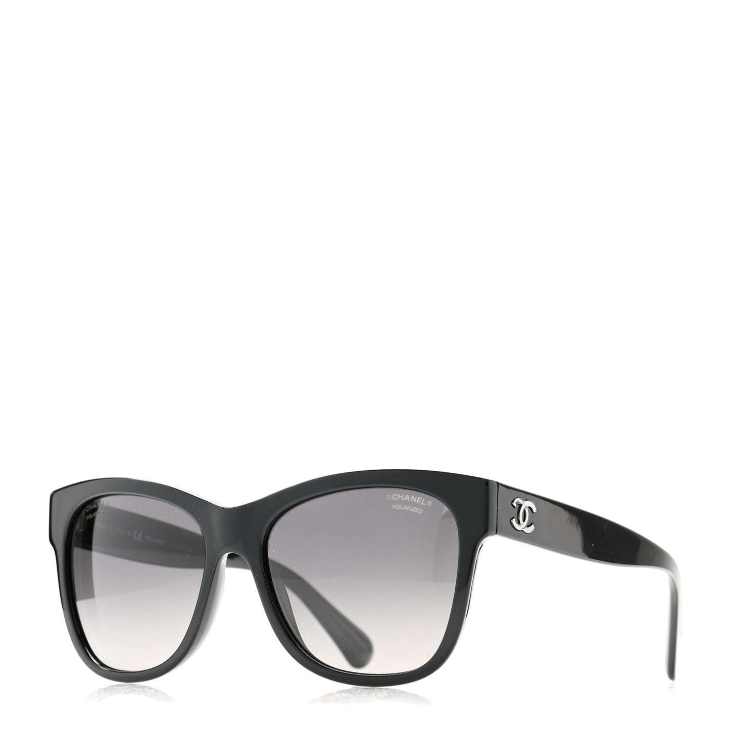 Acetate Polarized Square CC Sunglasses 5380 Black