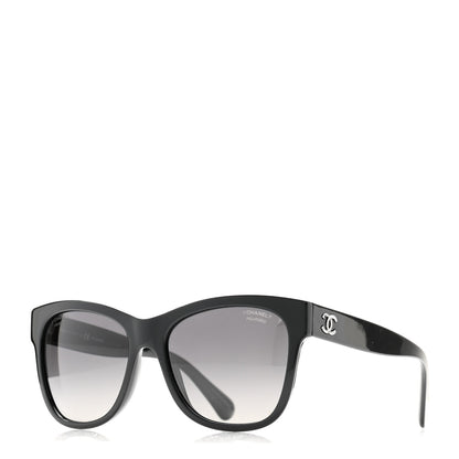 Chanel Acetate Polarized Square CC Sunglasses 5380 Black 1 of 8