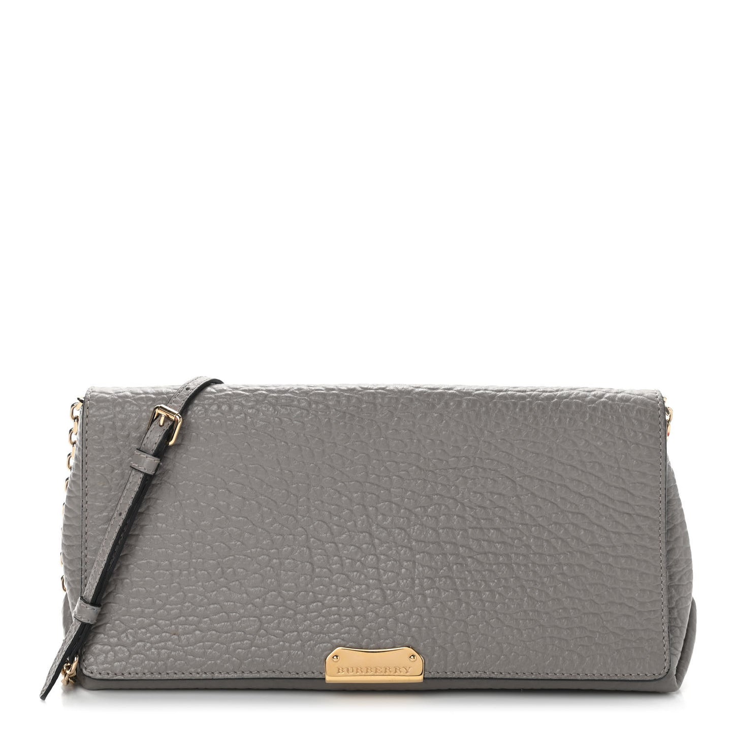 Signature Grain Medium Mildenhall Crossbody Bag Pale Grey