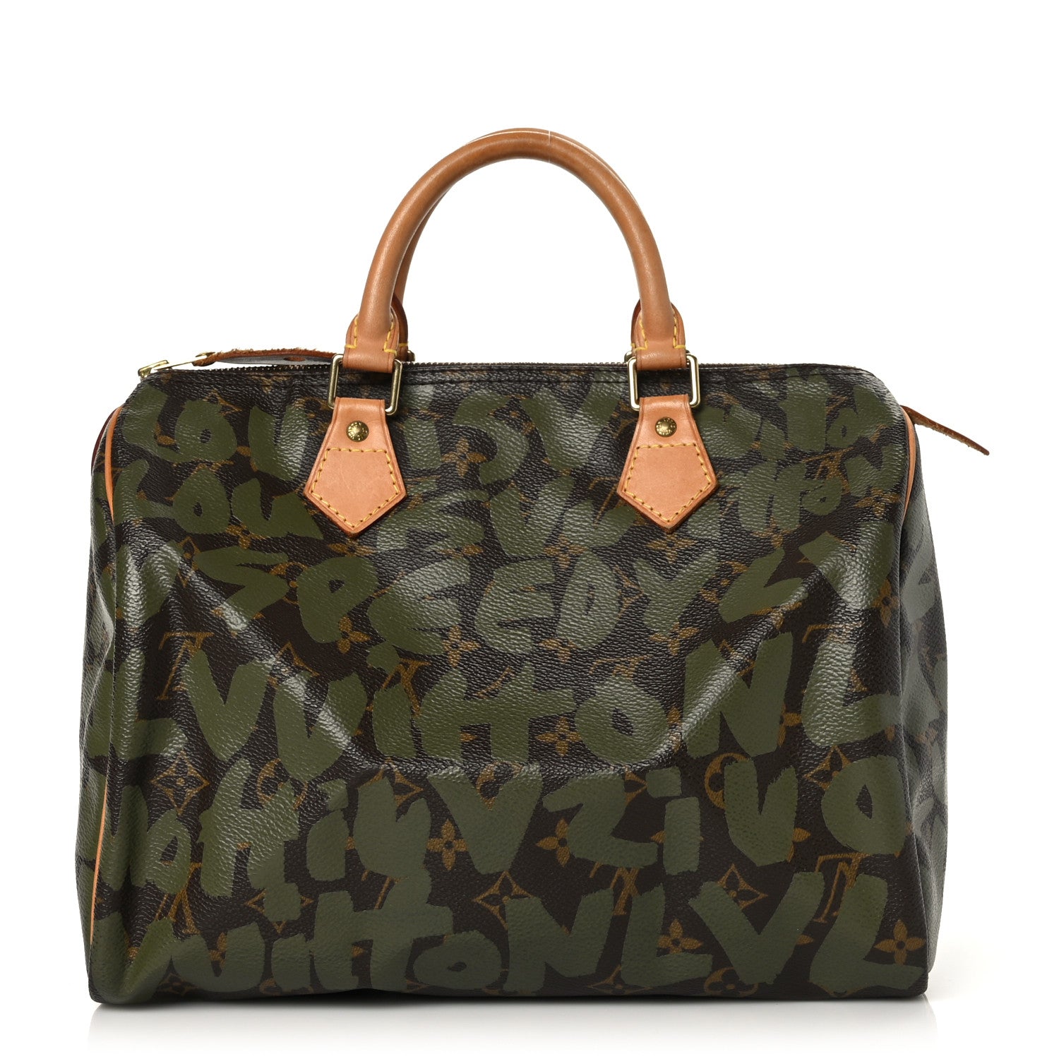 Louis Vuitton Monogram Graffiti Speedy 30 Kaki 1 of 12