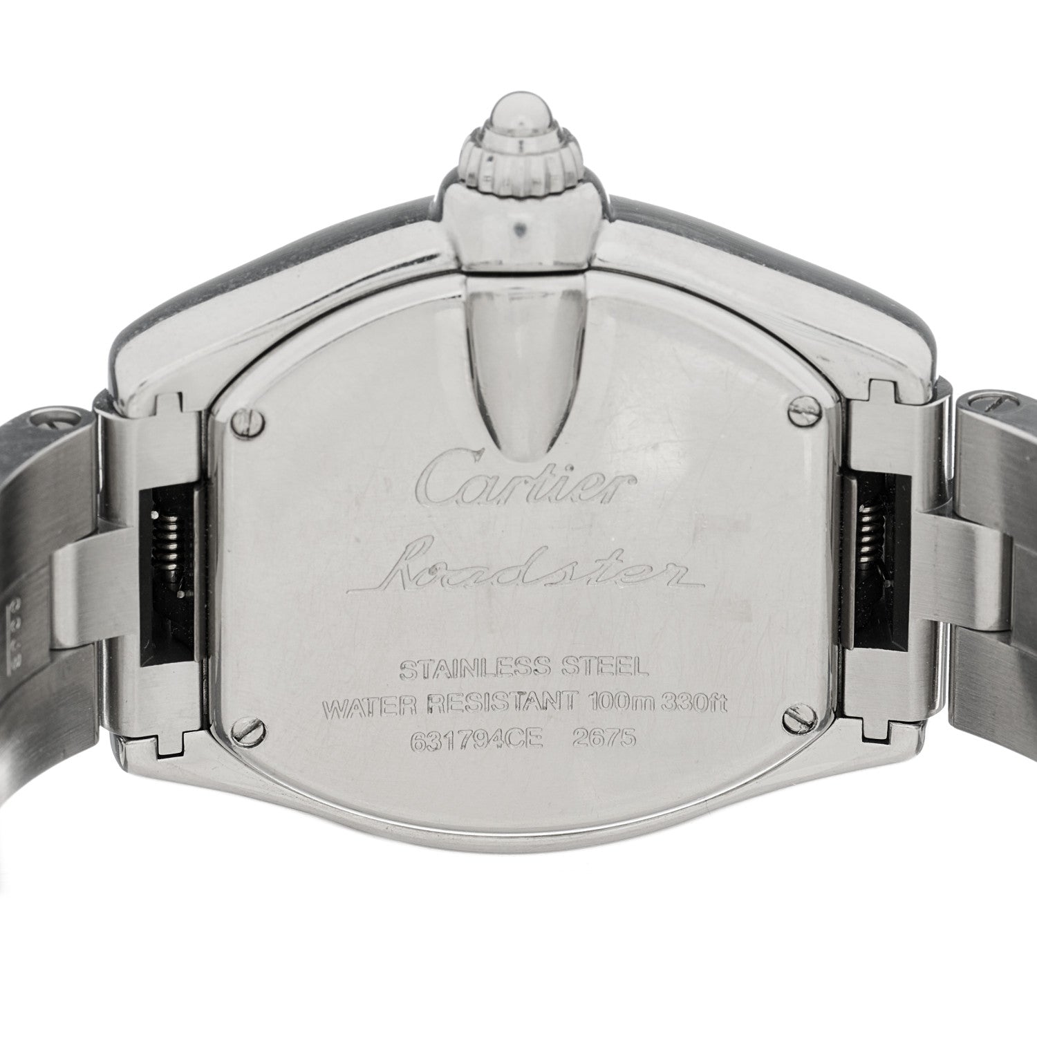 Cartier Stainless Steel 31mm Roadster Quartz Watch Pink 4 of 4