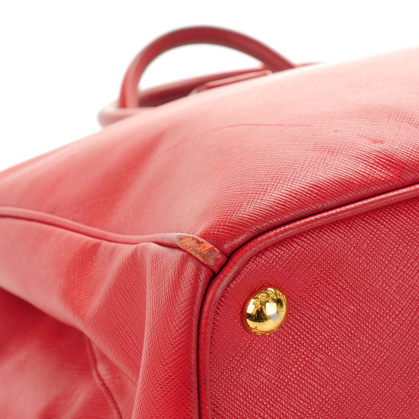 Saffiano Large Galleria Double Zip Tote Fuoco