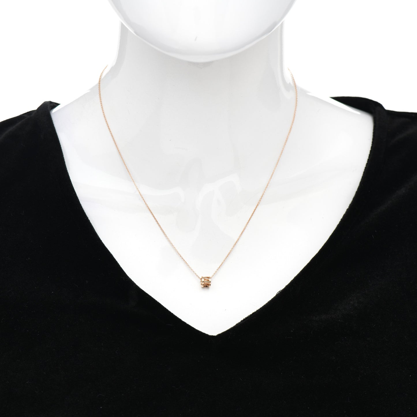 18K Rose Gold Atlas Open Pendant Necklace