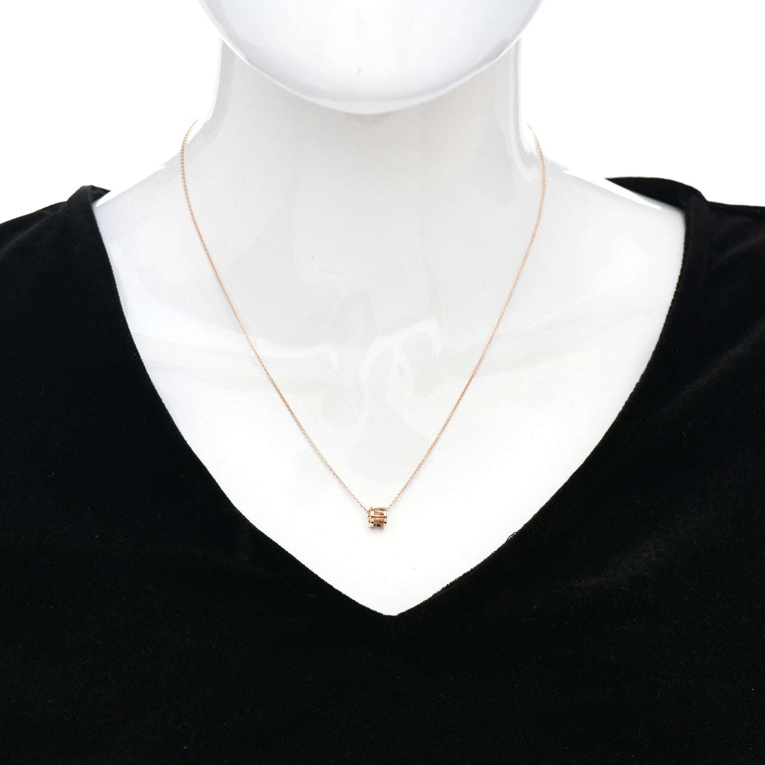 Tiffany 18K Rose Gold Atlas Open Pendant Necklace 2 of 4