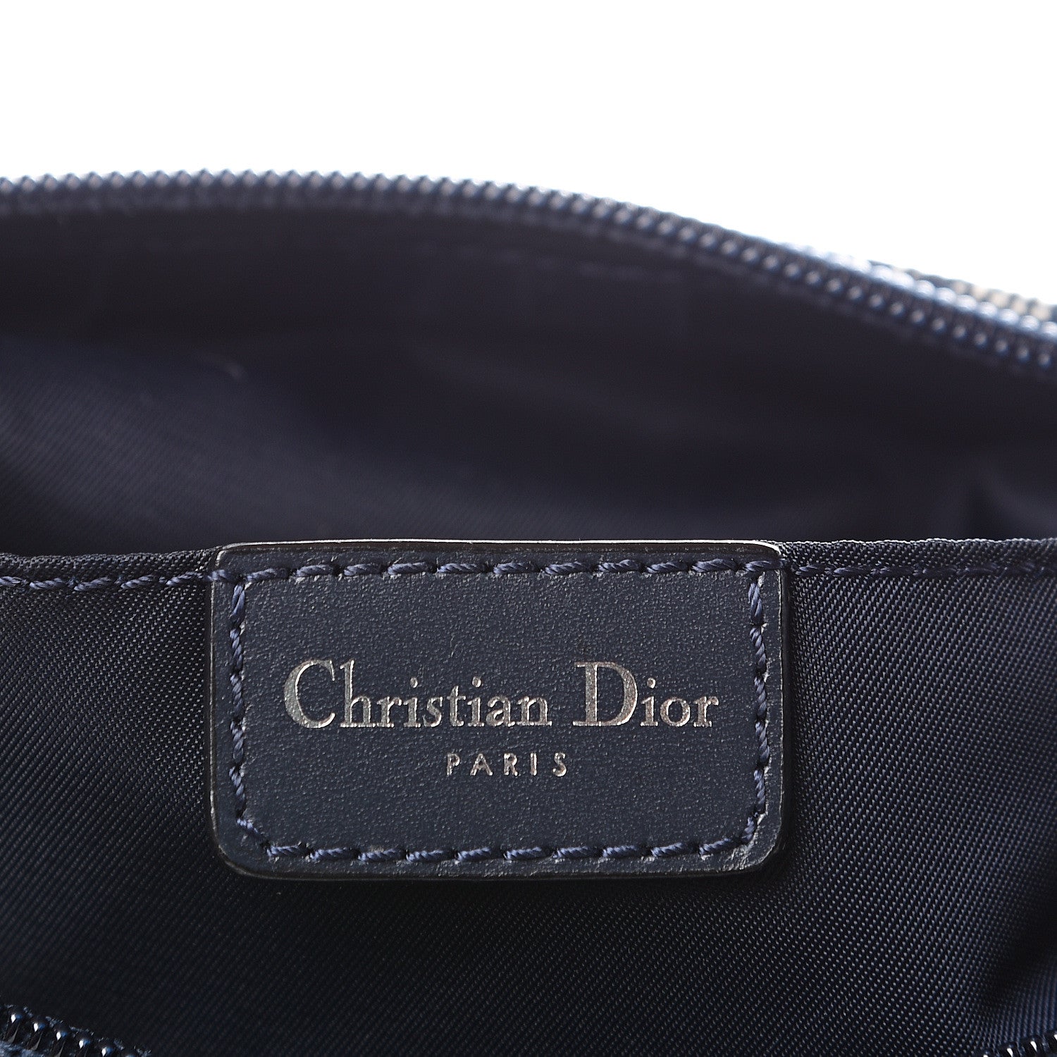 Christian Dior Monogram Shoulder Bag Pochette Blue 5 of 9